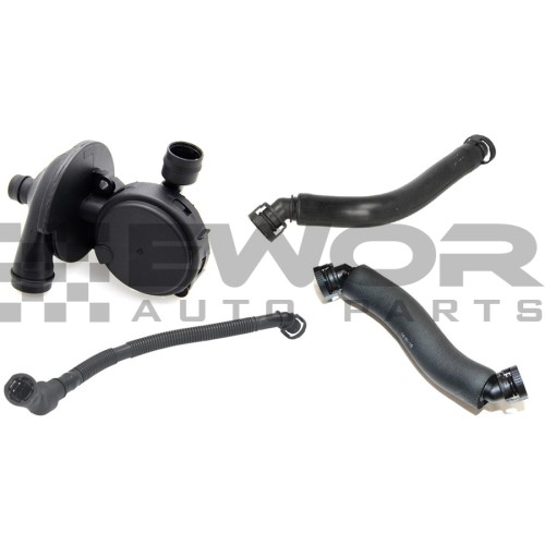 Odma / oddzielacz oleju wraz z przewodami BMW E87 E90 E91 118 318i N46 (Zamiennik - 11617526654)