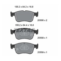 Klocki hamulcowe przód FOCUS IV, KUGA III, PUMA (TEXTAR 2055601)