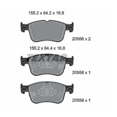Klocki hamulcowe przód FOCUS IV, KUGA III, PUMA (TEXTAR 2055601)
