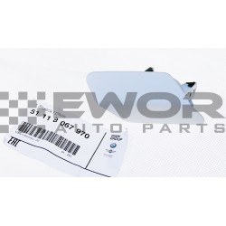 Osłona spryskiwacza, gruntowana lewa F30 / F31 / F80 - zderzak M PAKIET (BMW ORYGINAŁ - 51118067969)