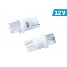 Żarówka (W5W) VISION (T10) LED 12V biała, wklęsła, 2 szt.