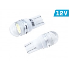 Żarówka (W5W) VISION (T10) 12V 1x HP LED, wypukła soczewka, biała, 2 szt.