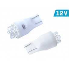 Żarówka VISION T13 (W2.1x9.5d) 12V 6x 3mm LED, biała, 2 szt.