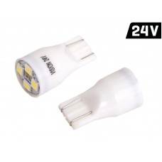 Żarówka (T13) VISION (W2.1x9.5d) 24V 4x 2835 SMD LED, biała, 2 szt.