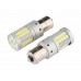 ŻARÓWKA VISION P21W BA15S12/24V 50X 3030 SMD LED, NONPOLAR, CANBUS, BIAŁA, 2 SZT.