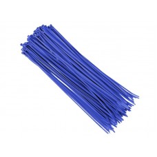 Opaski kablowe nylonowe 300x3,6 mm, niebieskie, 100 szt.