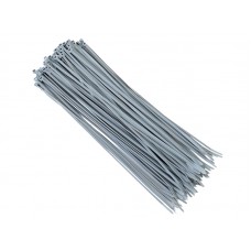 Opaski kablowe nylonowe 300x3,6 mm, srebrne, 100 szt.
