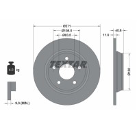 Tarcze hamulcowe - oś tylna - *271 mm - FORD FOCUS IV (TEXTAR 92303503)