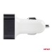 Ładowarka samochodowa 3x USB biała PCH-03 AMIO-01027