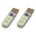Żarówki LED STANDARD T10 W5W 12xSMD 2835 12V Silikon AMIO-01095