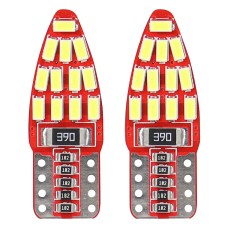 Żarówki LED CANBUS 24SMD 3014 T10e W5W boczne White 12V AMIO-01285