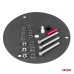 Lampa ostrzegawcza błyskowa kogut 80 LED magnes R10 12V 24V W14M AMIO-01503