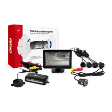 Zestaw czujników parkowania TFT01 4,3" z kamerą HD-308-LED 4 sensory czarne