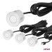 Zestaw czujników parkowania cofania Buzzer 4 sensory białe AMIO-01568