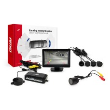 Zestaw czujników parkowania TFT01 4,3" z kamerą HD-301-IR 4 sensory czarne
