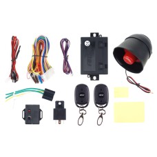 Uniwersalny alarm Samochodowy CA14 z pilotami AMIO-01678
