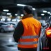 Kamizelka ostrzegawcza odblaskowa pomarańczowa XL z certyfikatem AMIO-01735