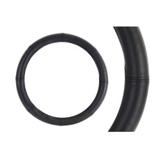 Pokrowiec skórzany nakładka na kierownicę samochodową M 37-39cm AMIO-01765