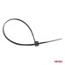 Taśmy opaski zaciskowe kablowe czarne 2,5x150mm - 100 szt. AMIO-02151
