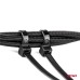 Taśmy opaski zaciskowe kablowe czarne 2,5x150mm - 100 szt. AMIO-02151