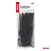 Taśmy opaski zaciskowe kablowe czarne 2,5x150mm - 100 szt. AMIO-02151
