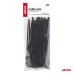 Taśmy opaski zaciskowe kablowe czarne 3,6x150mm - 100 szt. AMIO-02153