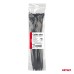 Taśmy opaski zaciskowe kablowe czarne 4,8x350mm - 100 szt. AMIO-02157