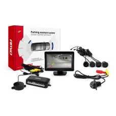 Zestaw czujników parkowania TFT01 4,3" z kamerą HD-305 LED 4 sensory czarne