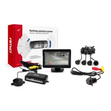 Zestaw czujników parkowania TFT01 4,3" z kamerą HD-305 LED 4 sensory czarne "GOLD"