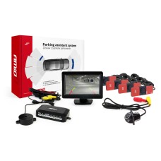 Zestaw czujników parkowania TFT01 4,3" z kamerą HD-305 LED 4 sensory czarne wewnętrzne
