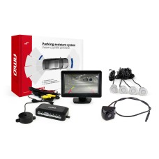 Zestaw czujników parkowania TFT01 4,3" z kamerą HD-310 4 sensory srebrne