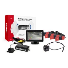 Zestaw czujników parkowania TFT01 4,3" z kamerą HD-310 4 sensory czarne wewnętrzne