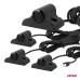Zestaw czujników parkowania cofania LED 4 sensory czarne 19 mm TRUCK BUS AMIO-02279