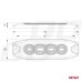 Lampa błyskowa ostrzegawcza płaska 4 LED R65 R10 12-24V AMIO-02298