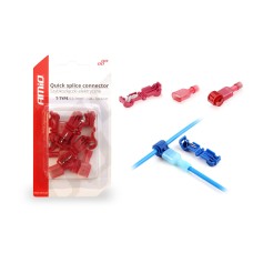 Szybkozłączki elektryczne Typ-T 0,5-1mm2 10A 5 szt. AMIO-02343