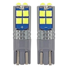 Żarówki LED W5W CANBUS 10SMD 3030 T10 12V 24V AMIO-02447