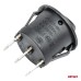 Włącznik czarny okrągły 12/230V BU03 AMIO-02463