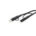 Kabel USB USB-C 3w1 iphone Lightning USB USB-C 1m UC-15 AMIO-02547