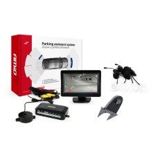 Zestaw czujników parkowania TFT01 4,3" z kamerą HD-502-IR 4 sensory białe