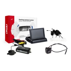 Zestaw czujników parkowania TFT02 4,3" z kamerą HD-310 4 sensory białe
