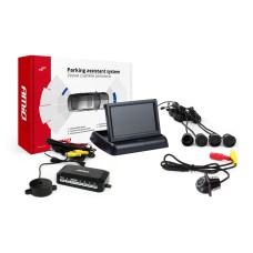 Zestaw czujników parkowania TFT02 4,3" z kamerą HD-305-LED 4 sensory czarne