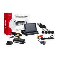 Zestaw czujników parkowania TFT02 4,3" z kamerą HD-308-LED 4 sensory czarne