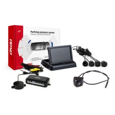 Zestaw czujników parkowania TFT02 4,3" z kamerą HD-310 4 sensory czarne