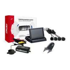 Zestaw czujników parkowania TFT02 4,3" z kamerą HD-502-IR 4 sensory czarne