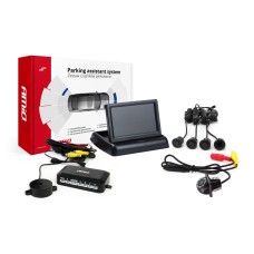 Zestaw czujników parkowania TFT02 4,3" z kamerą HD-305-LED 4 sensory czarne "GOLD"