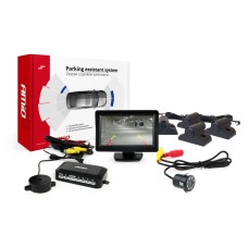 Zestaw czujników parkowania TFT01 4,3" z kamerą HD-308-LED 4 sensory czarne Truck