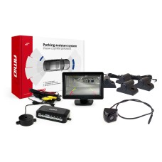 Zestaw czujników parkowania TFT01 4,3" z kamerą HD-310 4 sensory czarne Truck