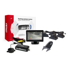 Zestaw czujników parkowania TFT01 4,3" z kamerą HD-502-IR 4 sensory czarne Truck
