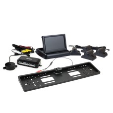 Zestaw czujników parkowania TFT02 4,3" z kamerą HD-402-LED 4 sensory czarne Truck