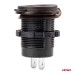 Wodoodporna ładowarka z gniazdami i testerem napięcia 2x USB 12V 24V MOD-06 AMIO-02856